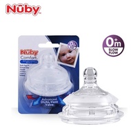 Puting Botol NUBY Comfort Silicone Bottle Teat/ Nipple Replacement 0m+ (Slow Flow)