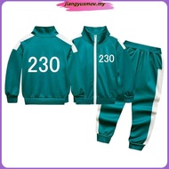 Squid Game Costume Baby Boys Girls Jacket T-shirt + Pants 3pcs 246 333 Kids Clothes Spring Autumn Fa