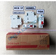 MCB 1 PHASE 16A HIMEL SNI HDB3wHN1C16