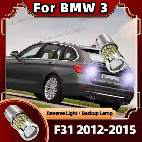 2x LED Reverse Light 6000K Bulbs For BMW 3 Series F31 2012 2013 2014 2015 Car Backup Lamps BA15S P21
