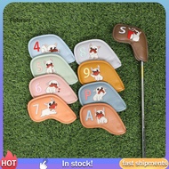 PP   Weatherproof Golf Club Covers Golf Club Head Cover Set 9pcs Golf Club Head Covers Set Faux Leat