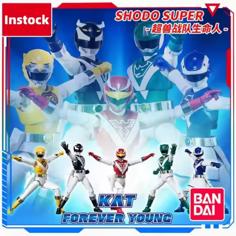 Bandai Original Shodo Shokugan Choujuu Sentai Liveman Super Minipla Liveman Life Robot Boxer Anime A