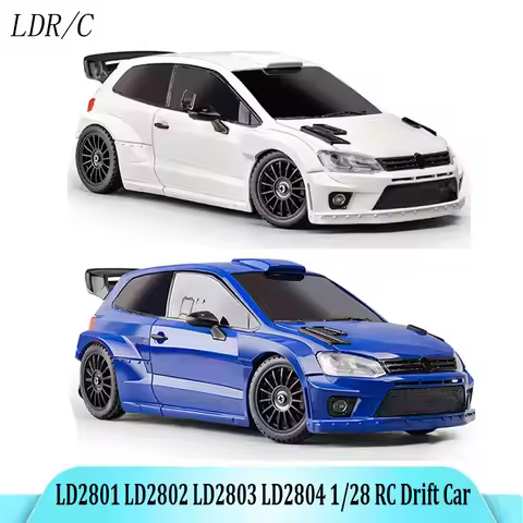 LDRC LD2801 LD2802 LD2803 LD2804 1/28 4WD RC Drift Car Proportional Steering LED Headlights 2.4G Toy
