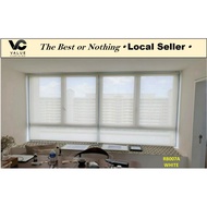 Partial Translucent/Day Roller Sunscreen and Waterproof Blinds.  Blocks partial sunlight.