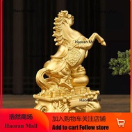 MAELOVE2 Golden Horse Statue Fortune Immediate Success Upon Decoration Housewarming Gift Room Arriva