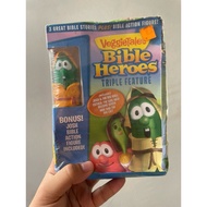 VeggieTales Bible Heroes Triple Feature DVD with Bonus Josh Action Figure