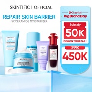 SKINTIFIC 5pcs Paket-Skincare Set | Moisturizer+Serum +Toner+ Sunscreen+ Cleanser paket lengkap Seru