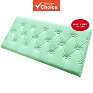 Kids' Bedroom 3D Wall Stickers 7mm Impact-Resistant Foam (Flower:34×68CM/Whale:35×70CM) | Convenient