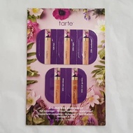 Tarte Creaseless Concealer 5-Shade Sample Card Full Coverage 16 Hour Hydration