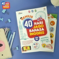 BUKU ANAK GENIUS 40 HARI JAGO BAHASA INGGRIS ZIYAD BOOKS BONUS STIKER