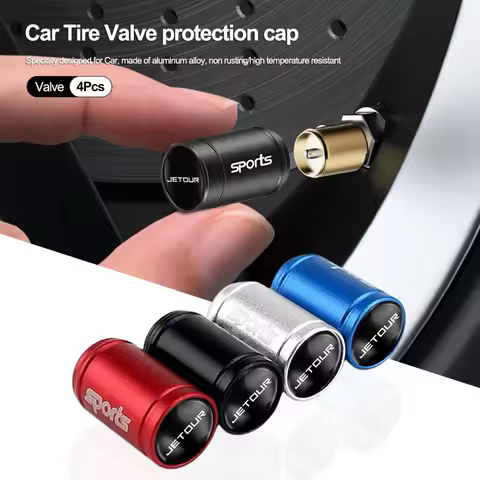 4Pcs Metal Tire Valve Caps Car Dust Proof Cap Accessories For Jetour T2 X70 Plus X70 X90 T1 L6 L7 L9