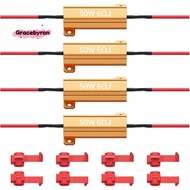 For Led Load Resistor Kit-4Pcs 50W 6ohm Load Resistors for LED Turn Signals-Fix for LED Bulb Flash