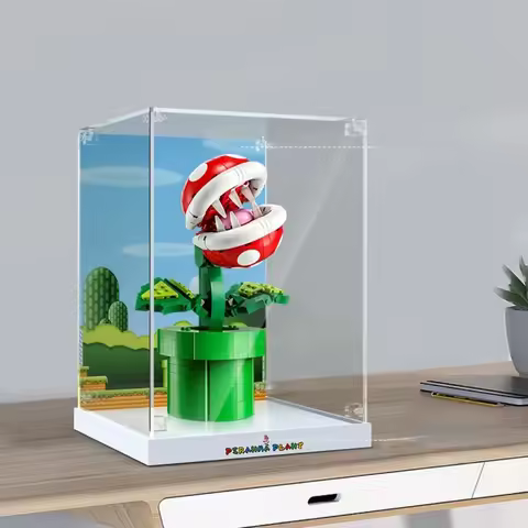 3mm Display Case for Lego Piranha Plant 71426, 3MM Acrylic Display Box for Lego 71426 (No Model Set 