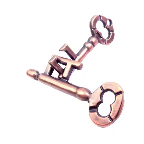 Metal Brain Teaser Puzzles Key IQ Logic Test Challenge Educational Toys Disentanglement Games Magic 