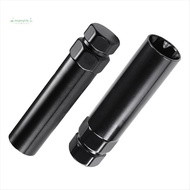 7 Spline Lug Nut Key 6 Spline Lug Nut Socket Removal Tool, 2 PCS Dual Hex Drive Aftermarket Wheel Lo