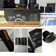 NIKON D7100 KIT 18-140mm + LENSA TAMRON 17-50mm F2.8 SECOND + BONUS