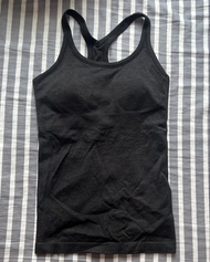 lululemon ebb to street tank - black