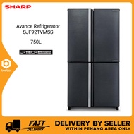 Sharp SJF921VMSS 4 Doors 750L Avance Refrigerator J-Tech Inverter Technology Fridge / Peti Sejuk