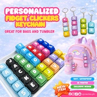 Personalized Keyboard Clicker Keychain | Pastel Clicker Keyboard