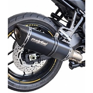 REVOC Motorcycle YAMAHA TRACER 9GT BLACK Exhaust Muffler Black Carbon Tip