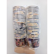 Paper cup ice cream 2.5oz motif + spoon contents 50 pcs ice cream cup