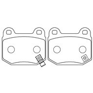 THAUMAS High Performance Pad GG Grade Suitable For BREMBO F50 Calipers SUBARU IMPREZA WRX Rear Wheel