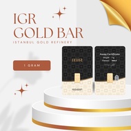 1g Gold Bar IGR 999.9 - Emas 24K LBMA Certified (Gold Investment)