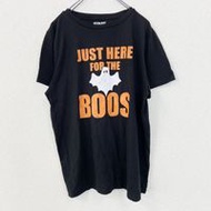 古著 MISSION RIDGE Ghost 圓領短袖印花 T 卹，黑色，L 碼