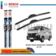 Bosch AEROTWIN Wiper Blade Set for Nissan URVAN NV350 2015 - PRESENT (22 /16 )