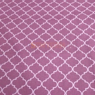 100% Premium Craft Cotton Fabric Pale Maroon Quatrefoil Design |Sewtizen Fabric & Notion|