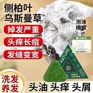 Seven Green Shampoo Soap Seven Green Platycladus Leaves Anti-Hair Loss Shampoo Soap Cypress Leaf Usm