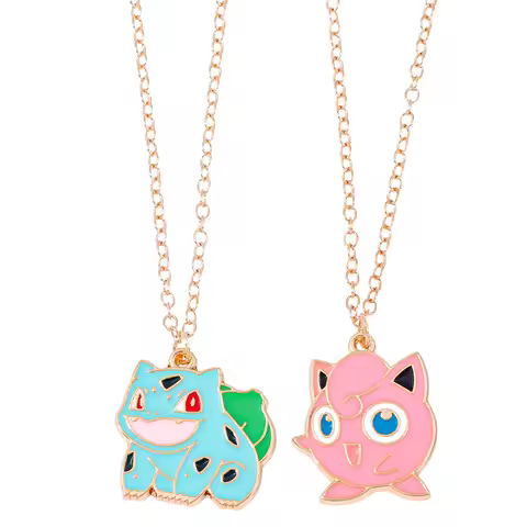 Anime Characters Genger Pendant Neck Bracelet Girl Accessories Cartoon Pikachu Boy Girl