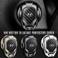 Car ONE-CLICK Start Buttons Protective Stickers for Hyundai I30 20 IX20 IX35 Creta Kona Getz Veloster Tucson Santafe Accessories