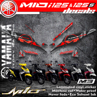 15M3 YAMAHA MIO I 125 STOCK DECALS STICKER FOR MOTORCYCLE PARTS AND ACCESSORIES