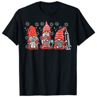 Soft Round Neck Christmas Elf T-shirt with 2D Print - Perfect for Parties