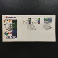 1989 Concordant First Day Cover Malaysia - The Inaugural Malaysia Airlines 747-400 Non-Stop Flight t