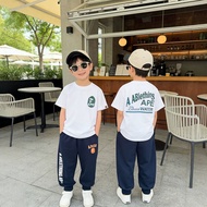 2026 Summer New Style Children's Pure Cotton Printed Short-Sleeved t-Shirt Boys Girls Foreign Trade 