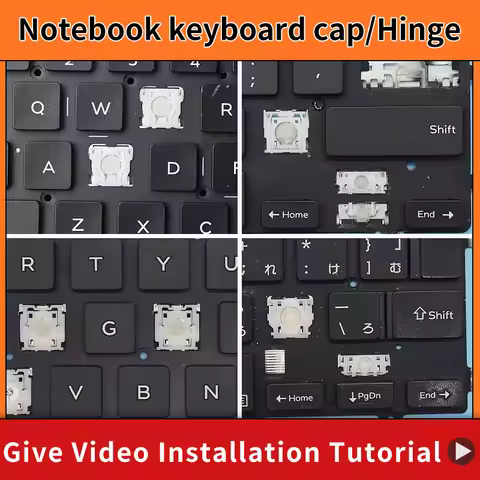 Replacement Keycap Key cap &Scissor Clip&Hinge For DELL XPS 15 9550 9560 9570 5510 M5510 Russian DLM