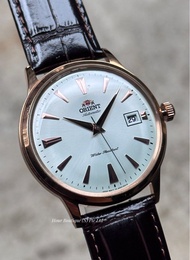 Orient Bambino Rose Gold White Dial Men's Classic Automatic Watch AC00002W