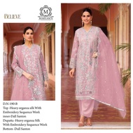 2025 DEC READYMADE ORGANZA SILK EMBROIDERY SEQUINS WORK SUIT SIZE S TO 5XL | PLUS SIZE PAKISTANI SUI
