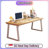 A661 Minimalist Dual Study Table, Simple Modern Bedroom Study Desk, Office WFH