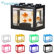 FOVIUPET Betta Fish Accessories PVC  Gifts Mini Aquarium