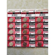 Vỉ 5 viên pin 3V Lithium CR2025 Maxell