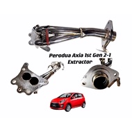 Perodua Axia 1st Gen 1.0 2014-2016 - XPower Stainless Steel 2-1 Header Extractor