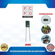 POLYESTER FILM CAPACITOR 100V 1.8nF 2A182J 0.0018uF