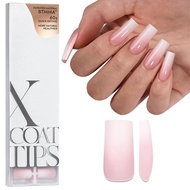 BTArtboxnails XCOATTIPS Ombre Nails - Square Press on Nails Long, 150Pcs Nail Tips Pink White Gradie
