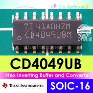 CD4049UB Hex Inverting Buffer and Converter CD4049UBM CD4049 Texas Instruments Original
