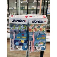 JORDAN Buddy Toothbrush (Warna mungkin berbeza)–3s (1-4year old/ 5-10year old)