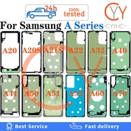 สำหรับ Samsung Galaxy A20 A40 A50 A60 A70 A80 A8S A20S A21S A22 A32 4G / 5G A41 A51 A52 A71 A72ด้านหลังฝาครอบโทรศัพท์ซองเก็บแบตเตอรีกลับกาวฝาครอบสติกเกอร์เทปกาว Access