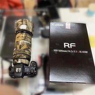 適用CANON佳能RF100-500mmF4.5鏡頭迷彩炮衣100500保護套防水貼紙